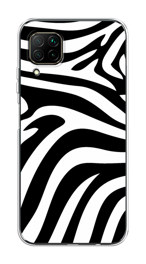

Чехол на Huawei P40 Lite/Nova 6 SE/Nova 7i "Полоски зебры", Черный;белый;бежевый, 611650-1