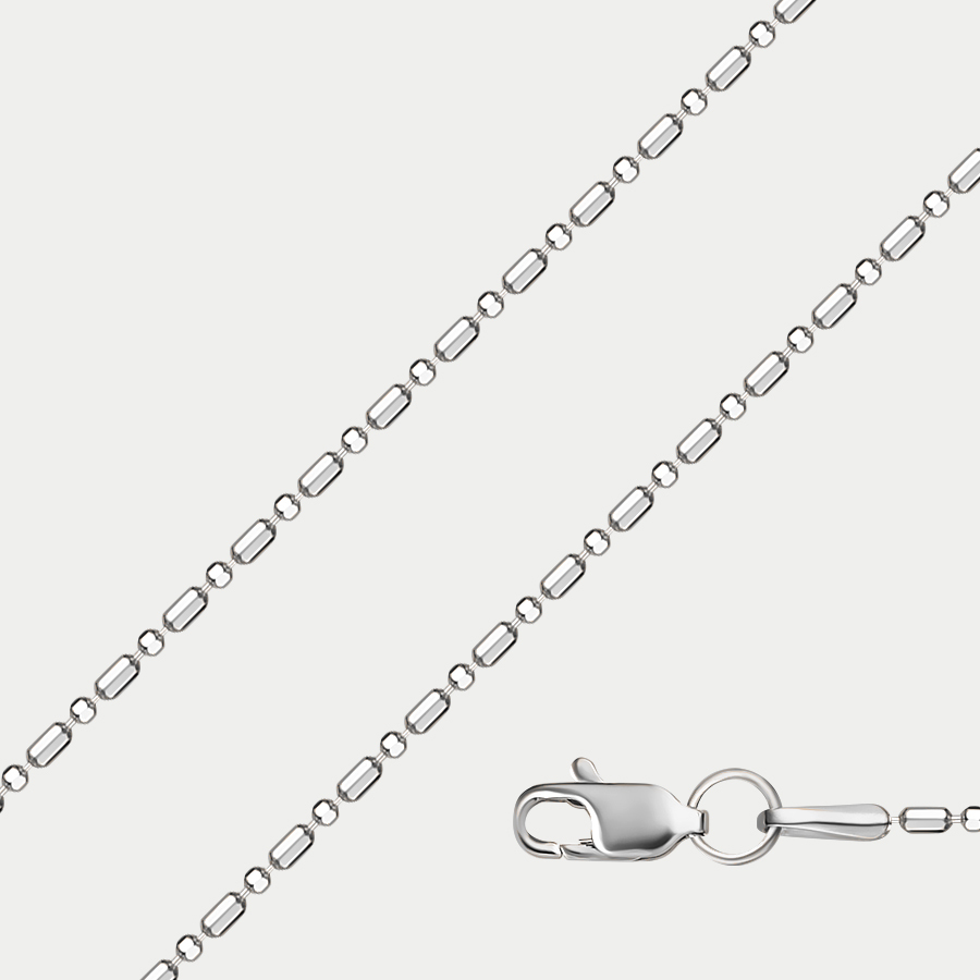 

Цепочка из белого золота 40 см Красцветмет НЦ 18-089-3 1.50, НЦ 18-089-3 1.50