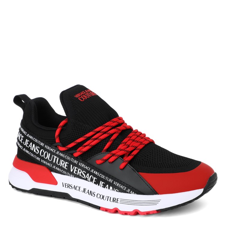 

Кроссовки мужские Versace Jeans Couture 74YA3SA3 черные 42 EU, 74YA3SA3