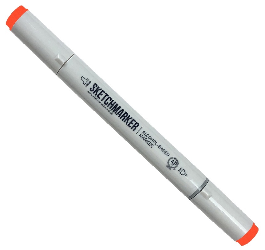 

Маркер Sketchmarker двухсторонний для скетчинга цвет O32 Оранжево желтый, Оранжевый