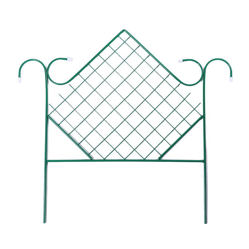 

Ограждение декоративное, 90x500 см, 5 секций, металл, зелёное, «Ромб», Зеленый