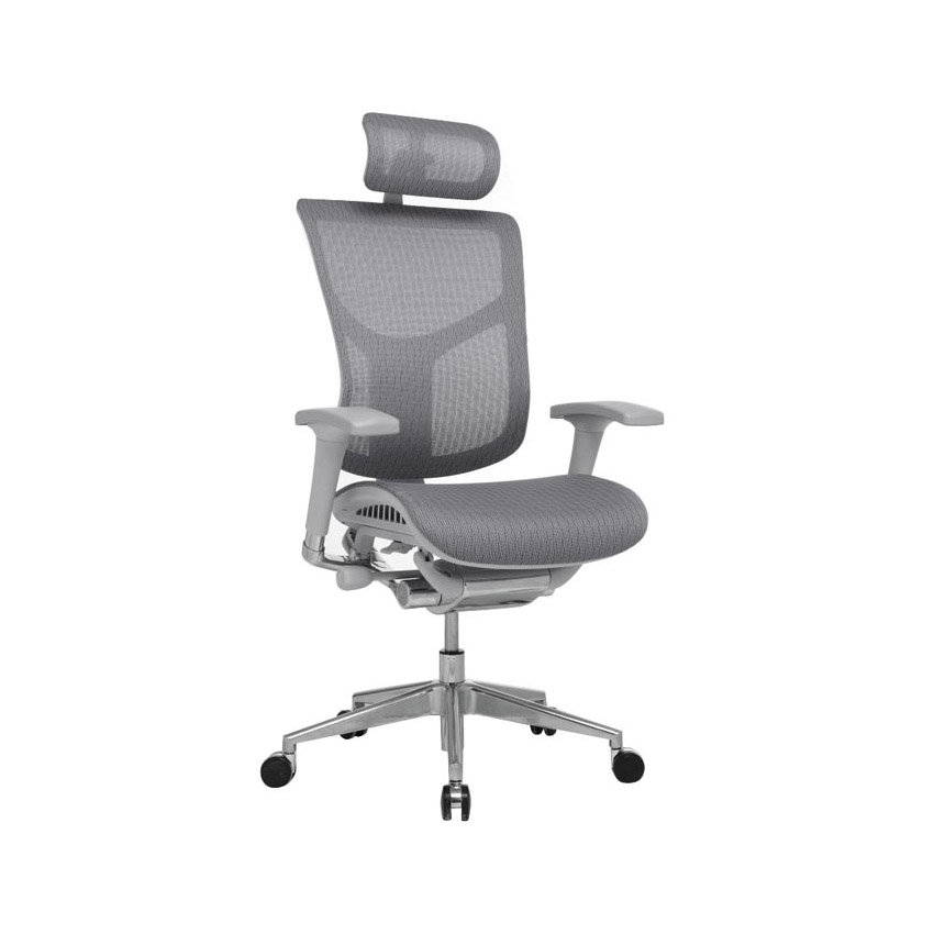 Кресло EXPERT STAR HSTM01-G-GY сетка серая / каркас серый