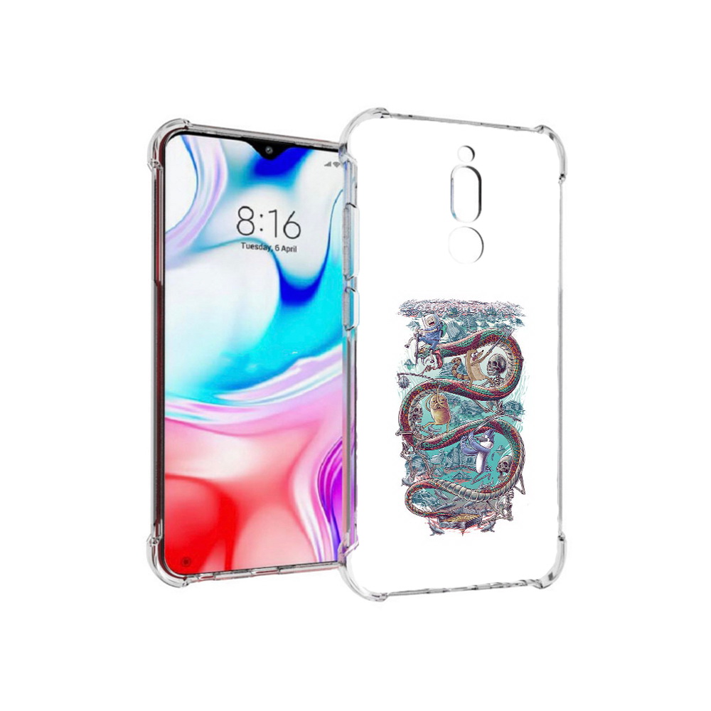 

Чехол MyPads Tocco для Xiaomi Redmi 8 время приключений страшилка (PT138911.300.280), Прозрачный, Tocco