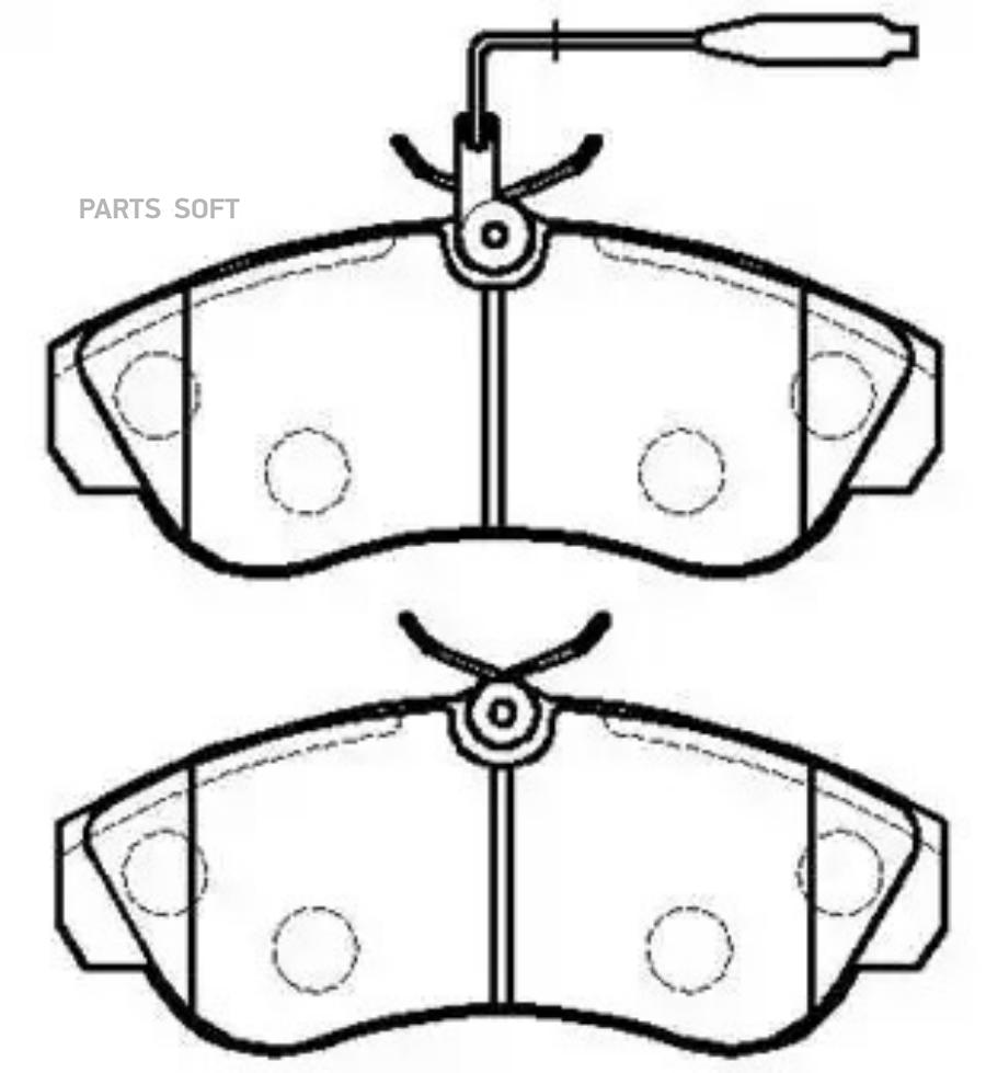 

Колодки тормозные дисковые PEUGEOT: Boxer(230) () 1шт HSB HP9551