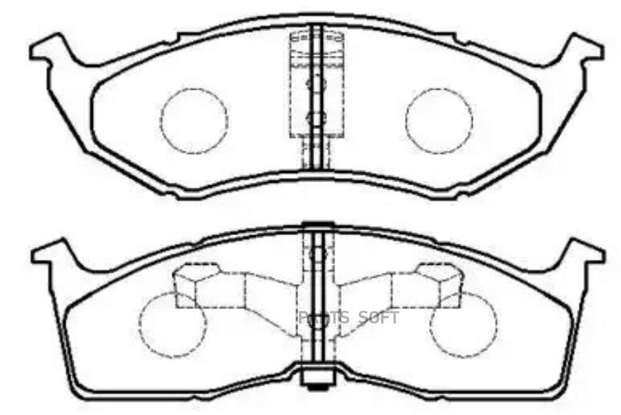 

Колодки тормозные дисковые CHRYSLER: Neon () 1шт HSB HP9414