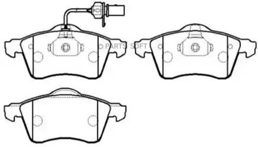 

Колодки тормозные дисковые VW: T4 1 шт HSB HP9406