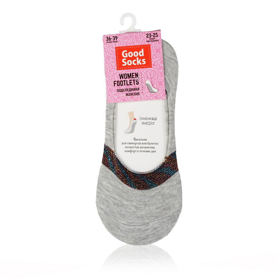 

Следки женские Good Socks серые 23-25, Серый