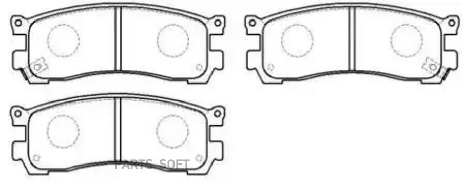 

Тормозные колодки HSB hp8245