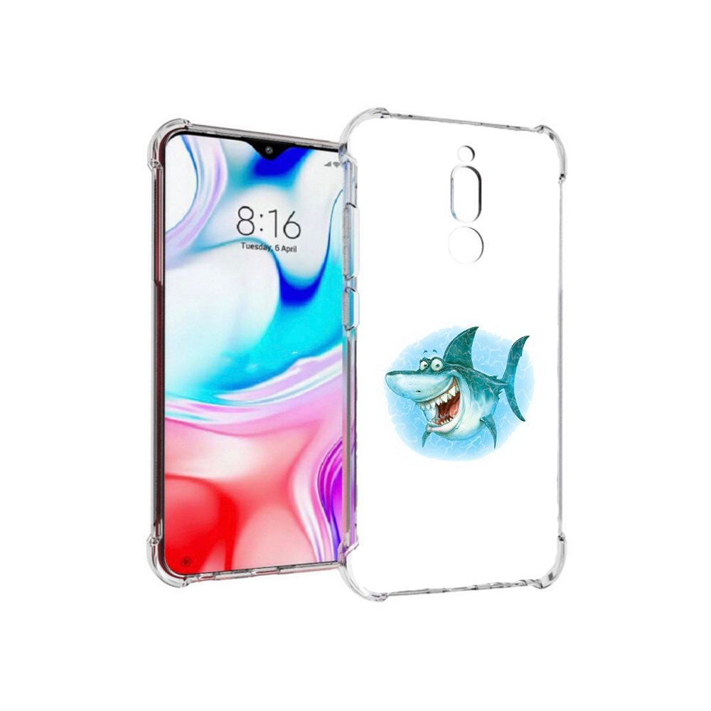 

Чехол MyPads Tocco для Xiaomi Redmi 8 веселая акула (PT138911.300.261), Прозрачный, Tocco