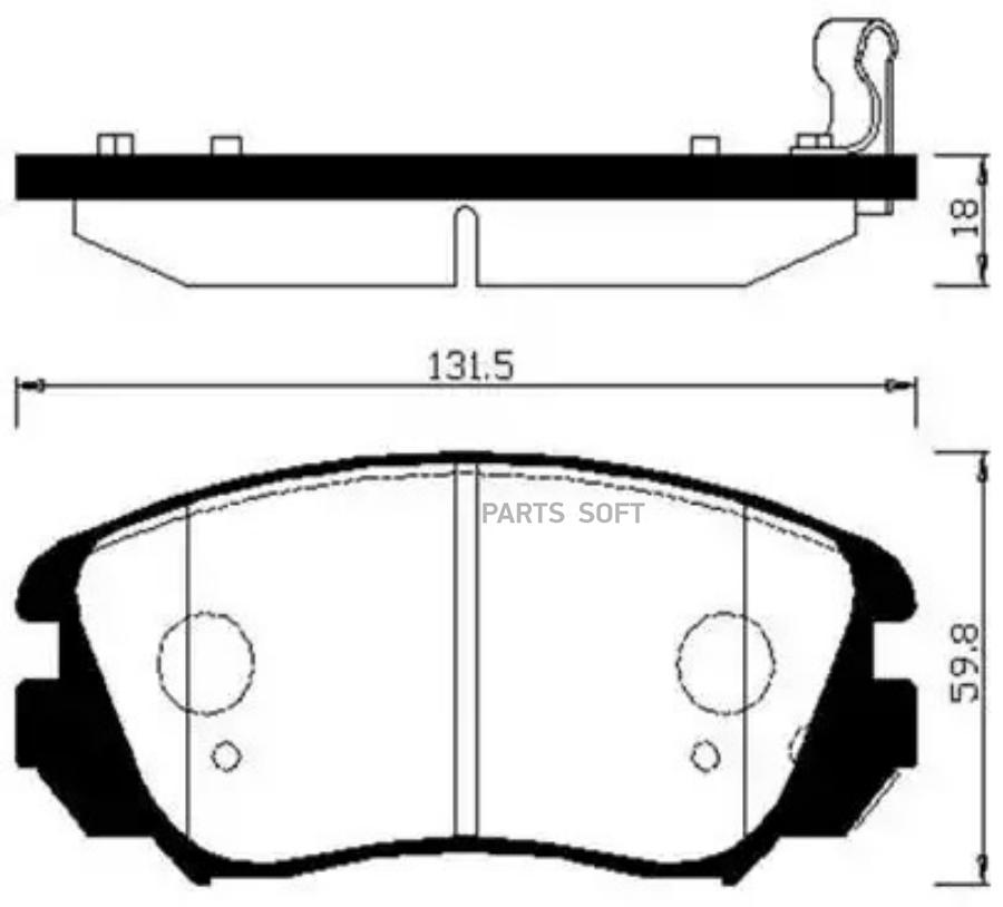 

Тормозные колодки HSB HP2024