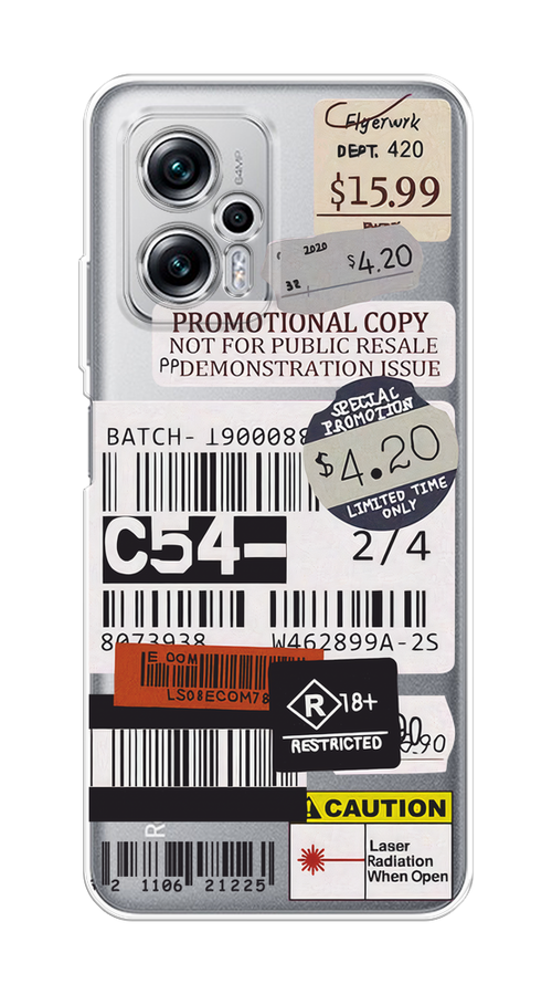 

Чехол на Poco X4 GT/Redmi Note 11T Pro/11T Pro Plus "Flight to Paris", Серый;бежевый, 315450-1