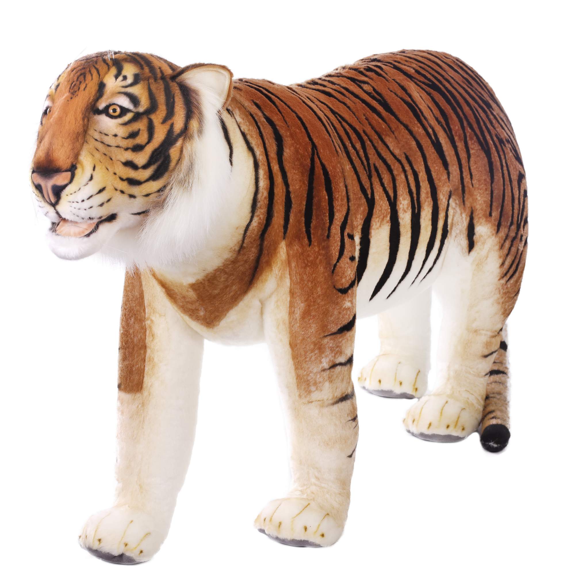 Реалистичная мягкая игрушка Hansa Creation Тигр (жаккард), 140 см животные в натуральную величину