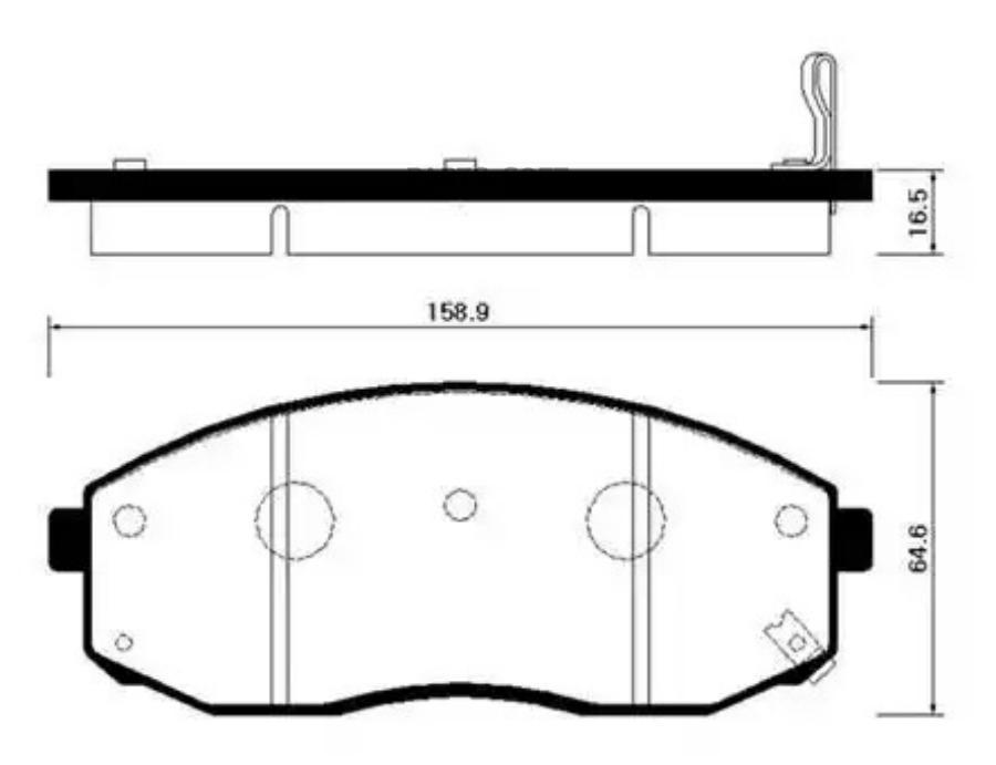 

Тормозные колодки HSB дисковые HP1024