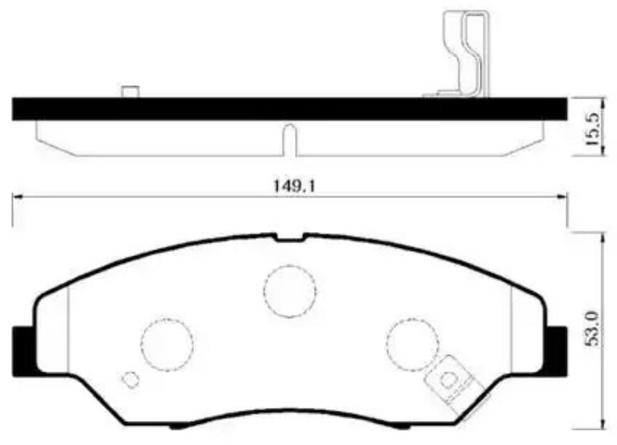 

Тормозные колодки HSB HP1015
