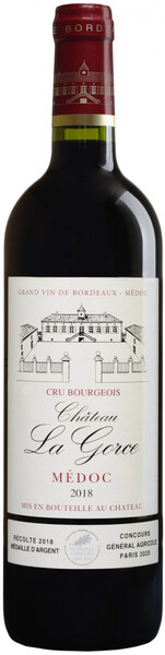 

Вино Chateau La Gorce, Medoc AOC Cru Bourgeois, 2018, 0,75 л