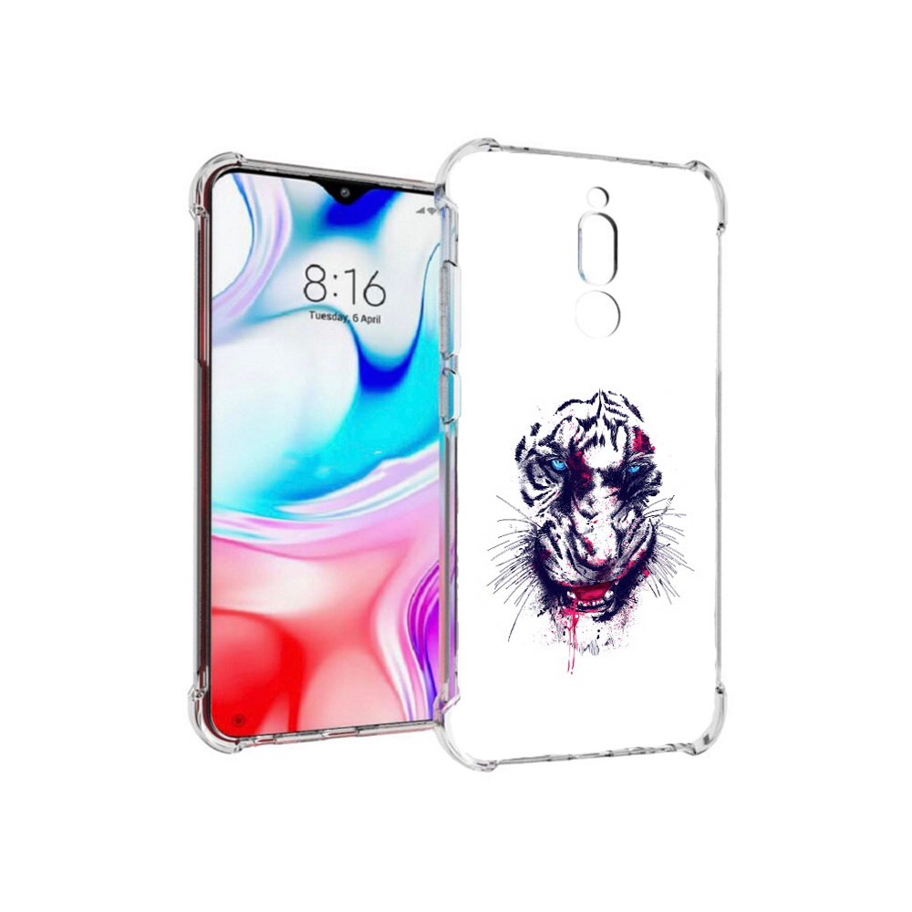 

Чехол MyPads Tocco для Xiaomi Redmi 8 безумный тигр (PT138911.300.228), Прозрачный, Tocco
