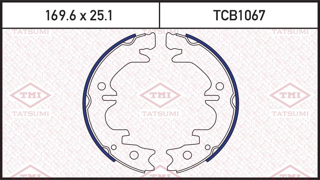 

Тормозные колодки Tatsumi барабанные tcb1067