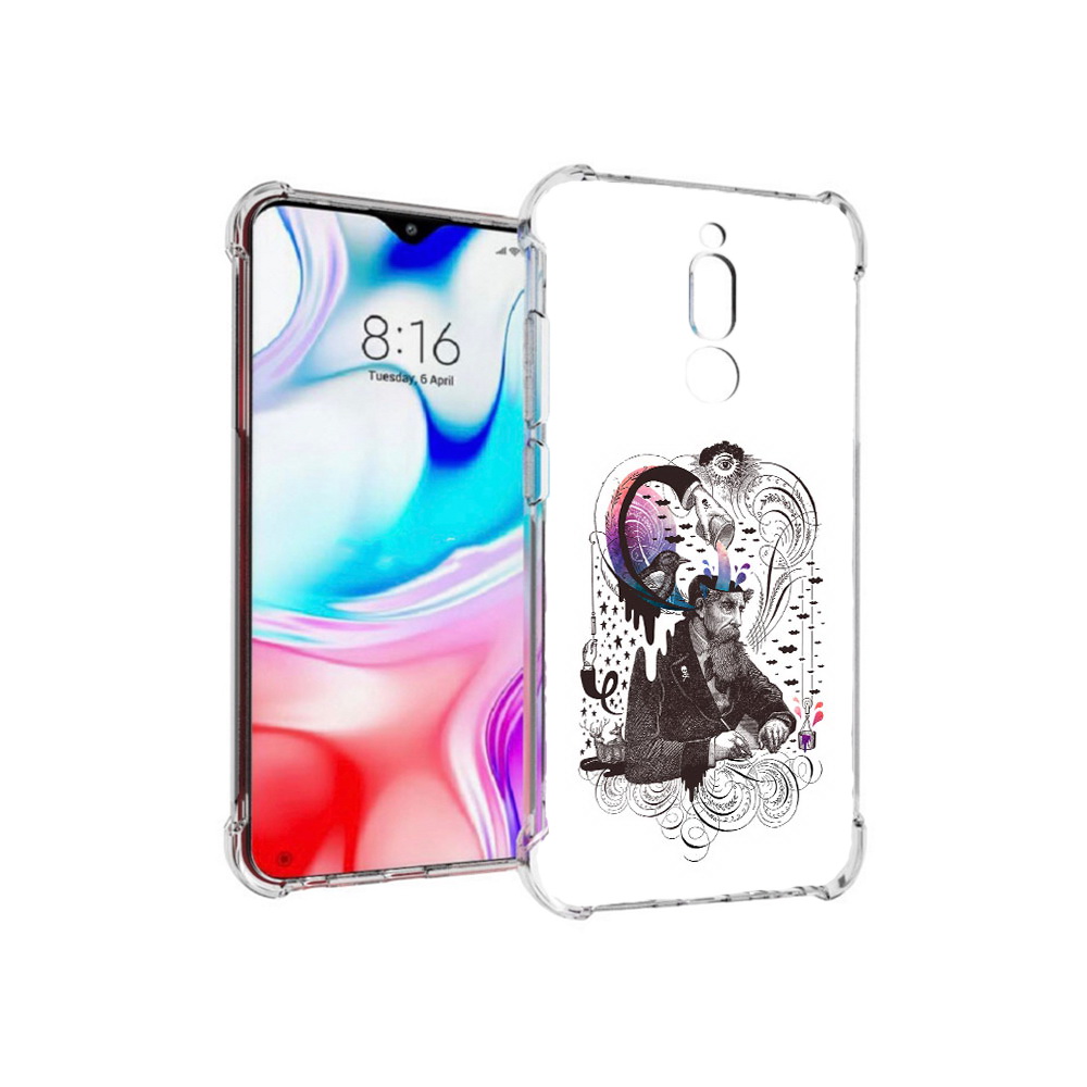 

Чехол MyPads Tocco для Xiaomi Redmi 8 абстракция думающий мужчина (PT138911.300.210), Прозрачный, Tocco