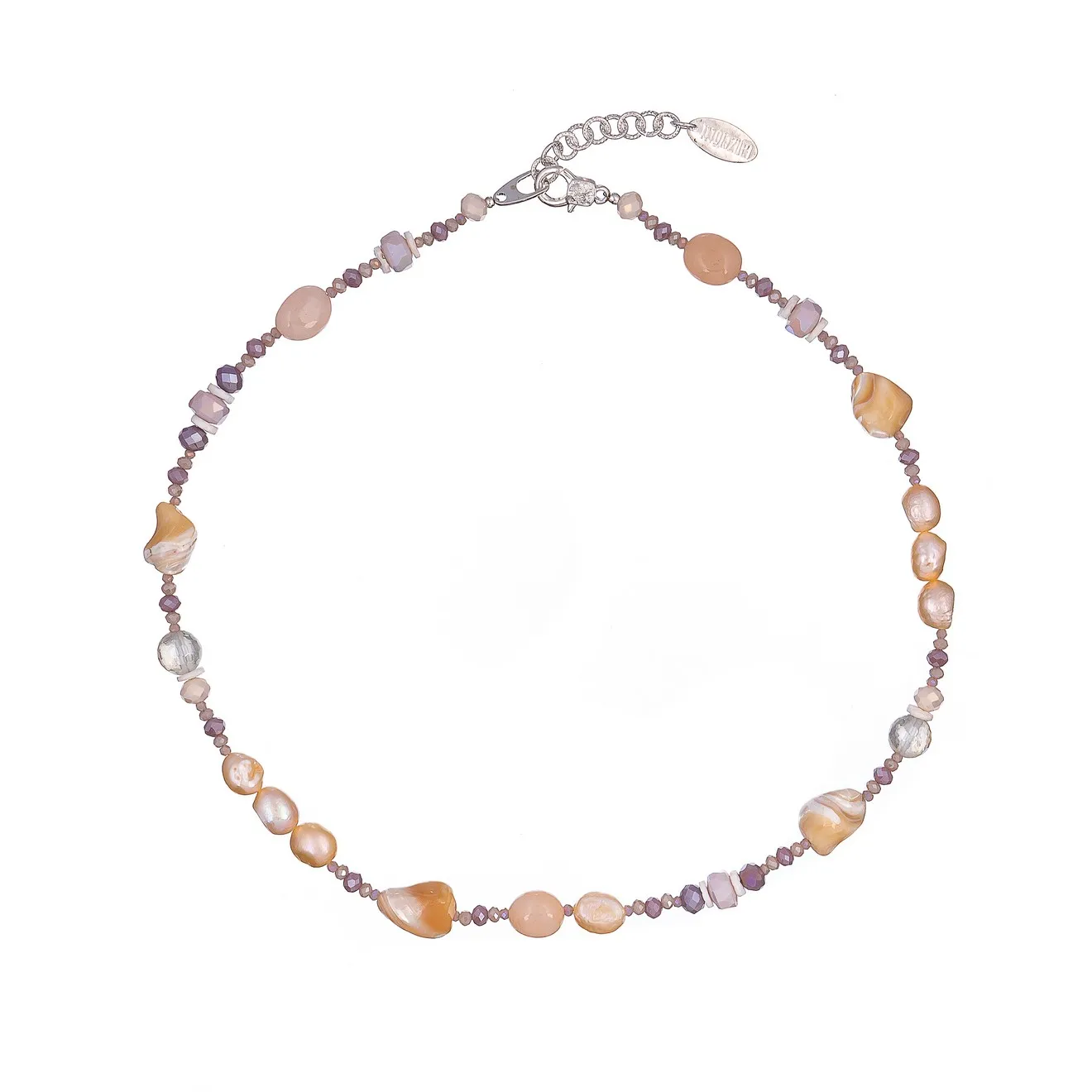 Бусы из бижутерного сплава 50 см Lanzerotti LZ-24.02-058, жемчуг/перламутр/ракушка