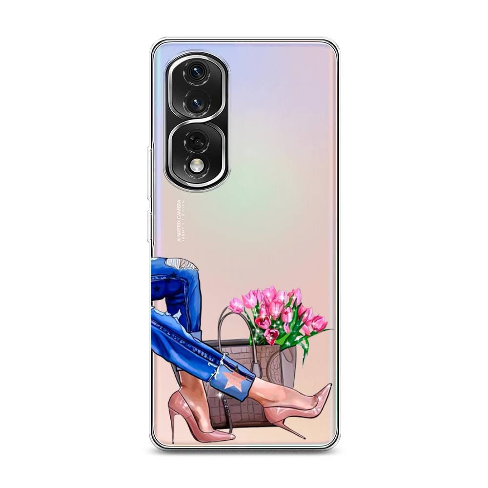 

Чехол Awog на Honor 80 Pro "Каблучки", Синий, 6120450-7