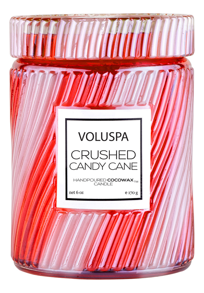 фото Voluspa ароматическая свеча crushed candy cane (мятные леденцы)