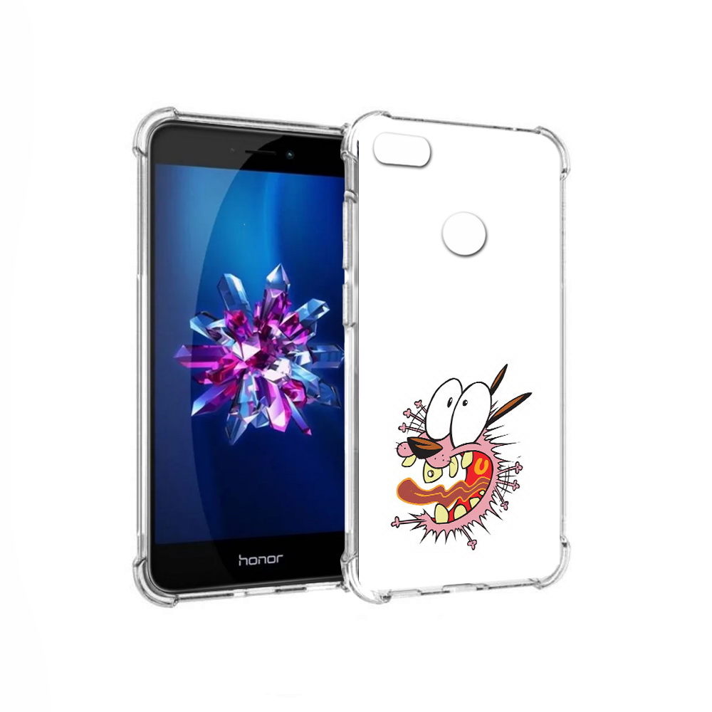 

Чехол MyPads Tocco для Honor 8 Lite испуганный бобик (PT62584.26.381), Прозрачный, Tocco