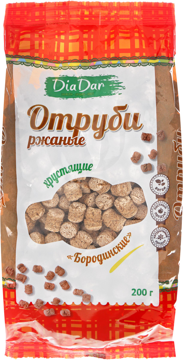 

Отруби Командор Бородинские ржаные экструдированные 200 г