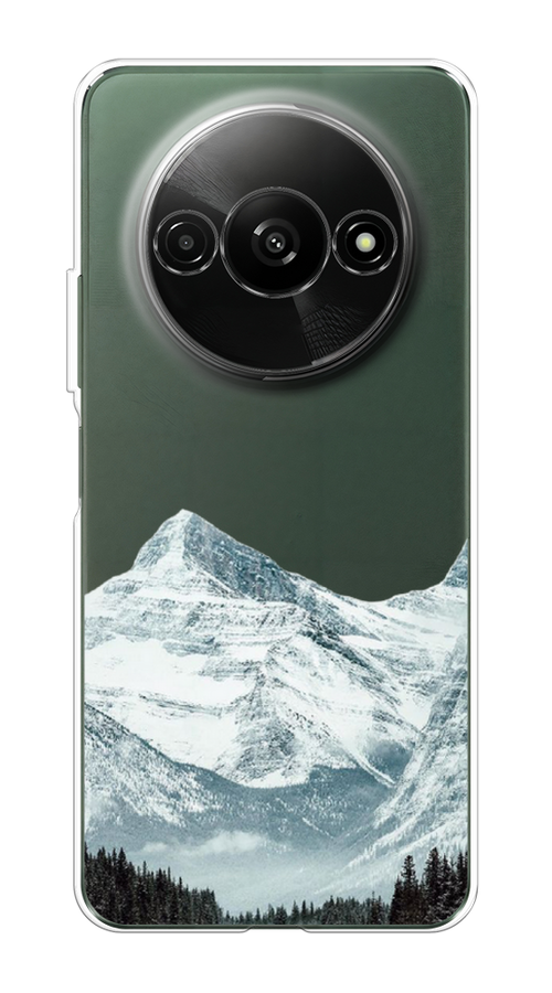 

Чехол на Redmi A3 "Горы арт 1", Белый;зеленый, 321250-1
