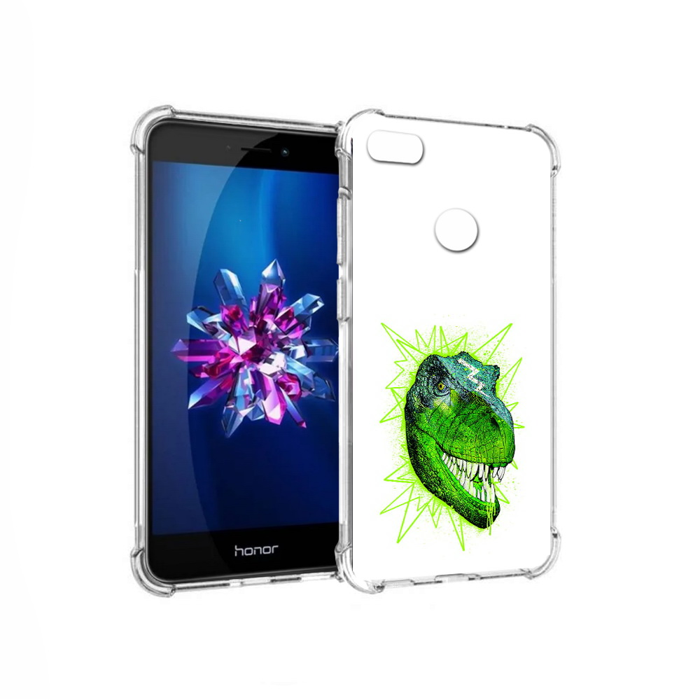 

Чехол MyPads Tocco для Honor 8 Lite зеленый динозавр (PT62584.26.358), Прозрачный, Tocco