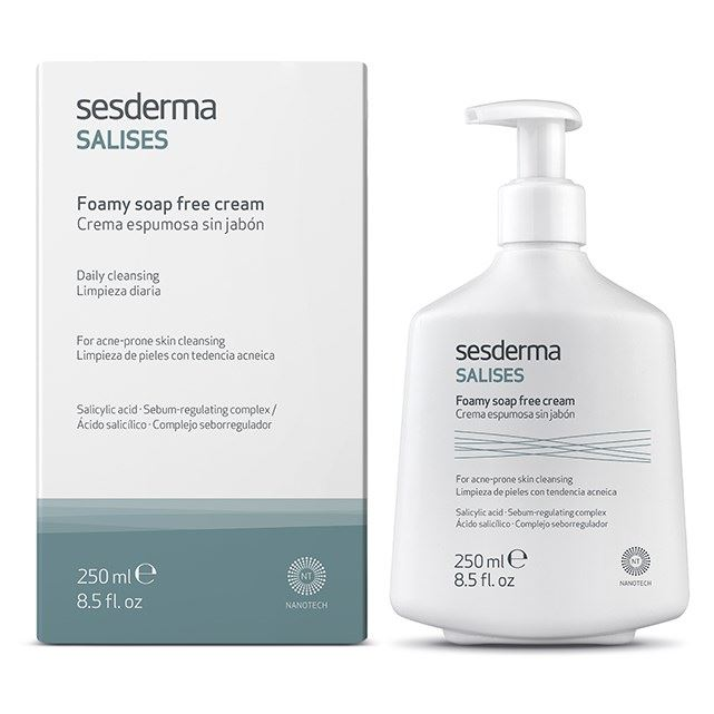 Пенящийся крем для умывания Sesderma Salises Foamy Soap-Free Cream 250 мл sesderma salises foamy soap free cream пенящийся крем для умывания 300 мл