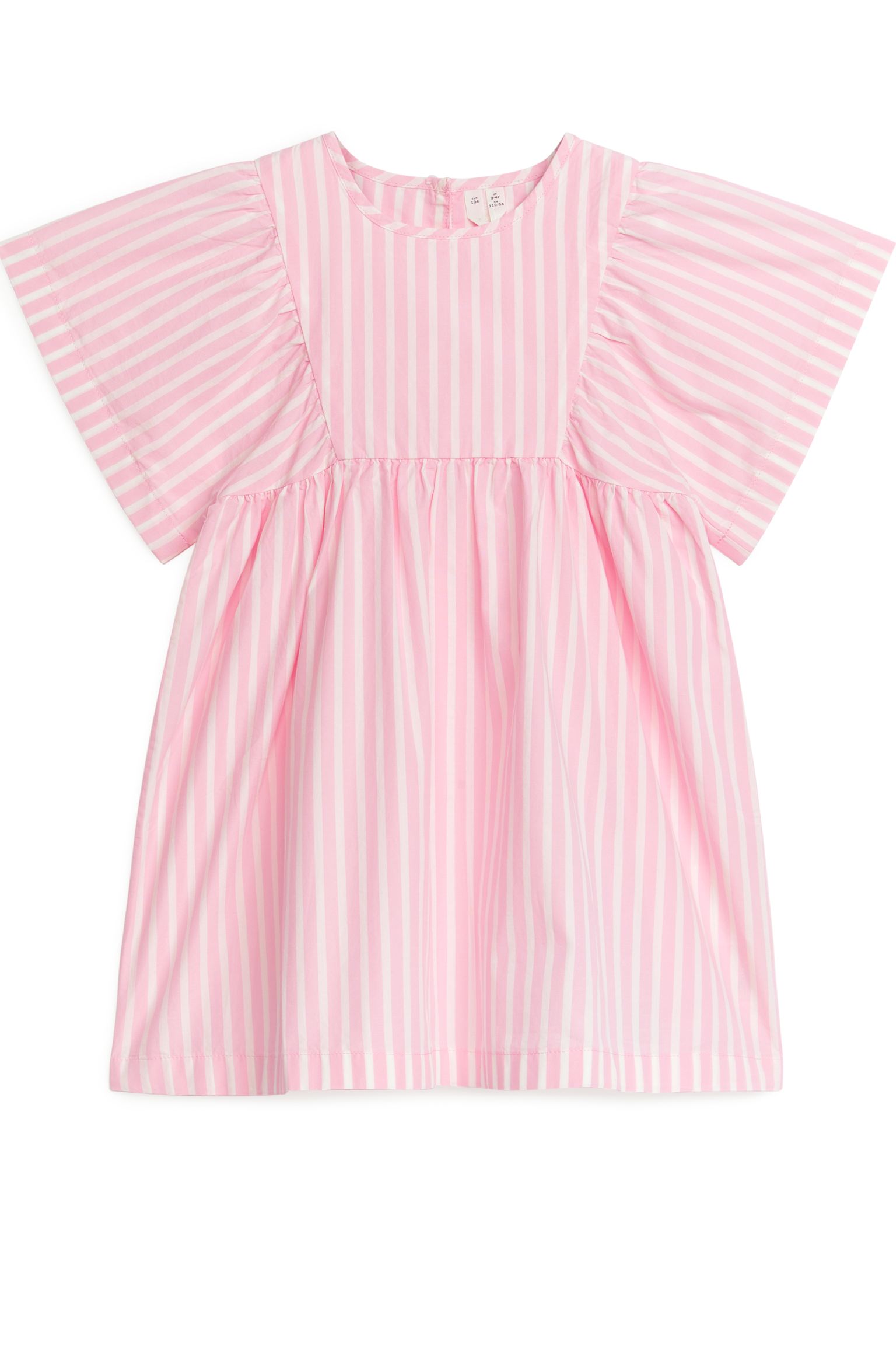 Платье из хлопкового поплина ARKET 116 Розовый/Полосатый (доставка из-за рубежа)
