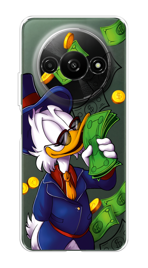 

Чехол на Redmi A3 "Scrooge McDuck with Money", Синий;зеленый;белый, 321250-1