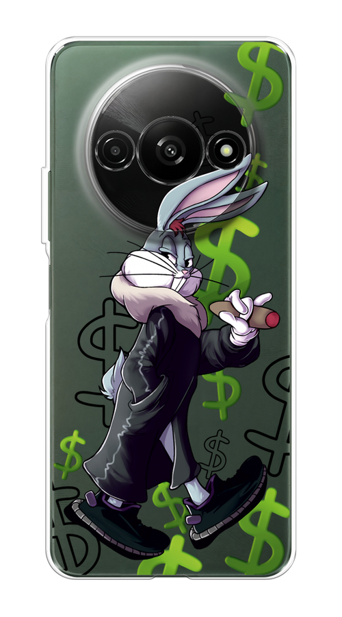 

Чехол на Redmi A3 "Rich Bugs Bunny", Зеленый;черный;голубой, 321250-1