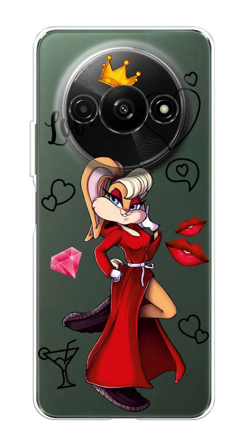 

Чехол на Redmi A3 "Rich Lola Bunny", Красный;бежевый;оранжевый, 321250-1