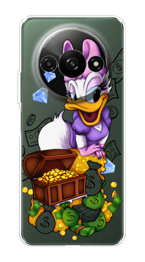 

Чехол на Redmi A3 "Rich Daisy Duck", Коричневый;белый;фиолетовый, 321250-1