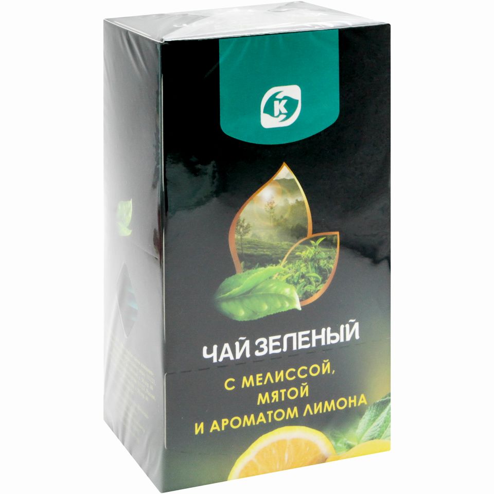 

Чай зеленый Командор мелисса-мята-аромат лимона 1,5 г х 25 шт