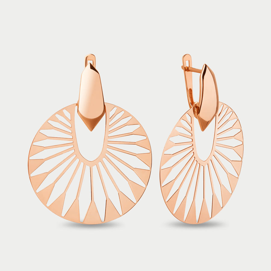 

Серьги из розового золота Династия 501022-1000, 501022-1000