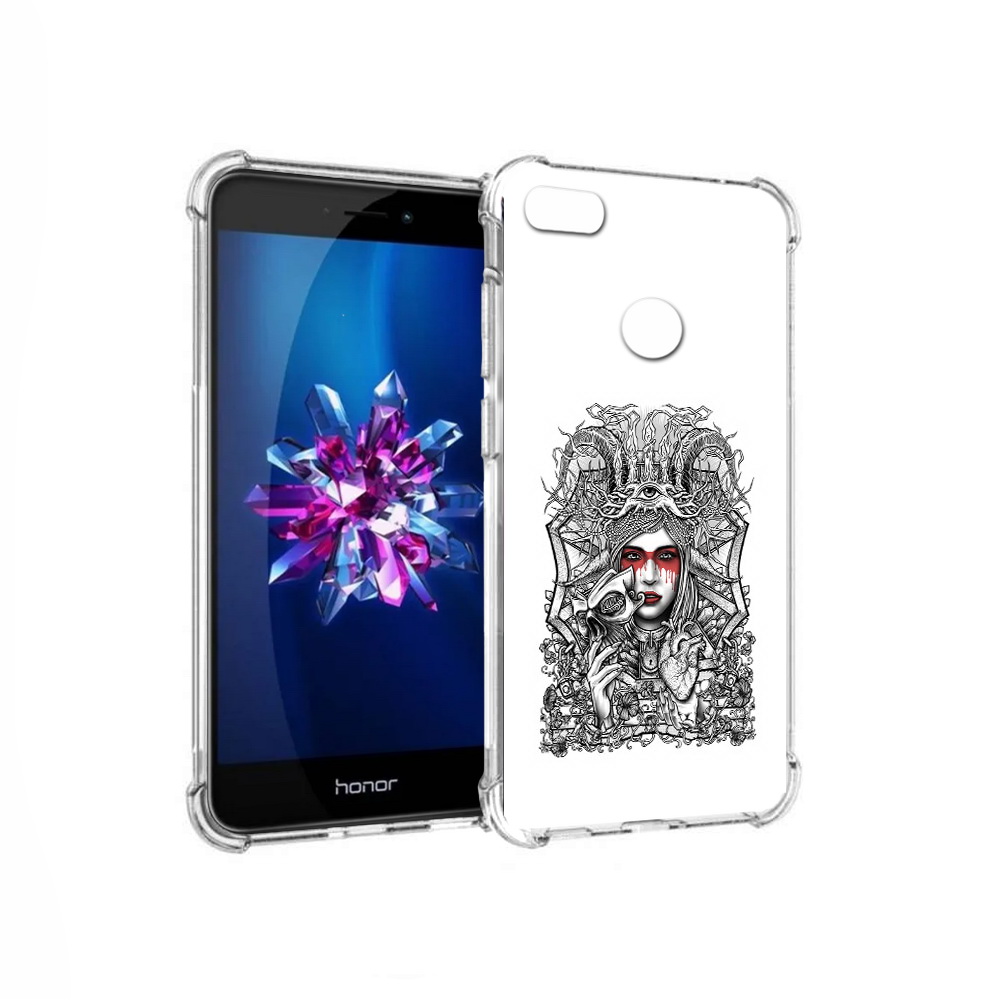 

Чехол MyPads Tocco для Honor 8 Lite грусная девушка (PT62584.26.302), Прозрачный, Tocco
