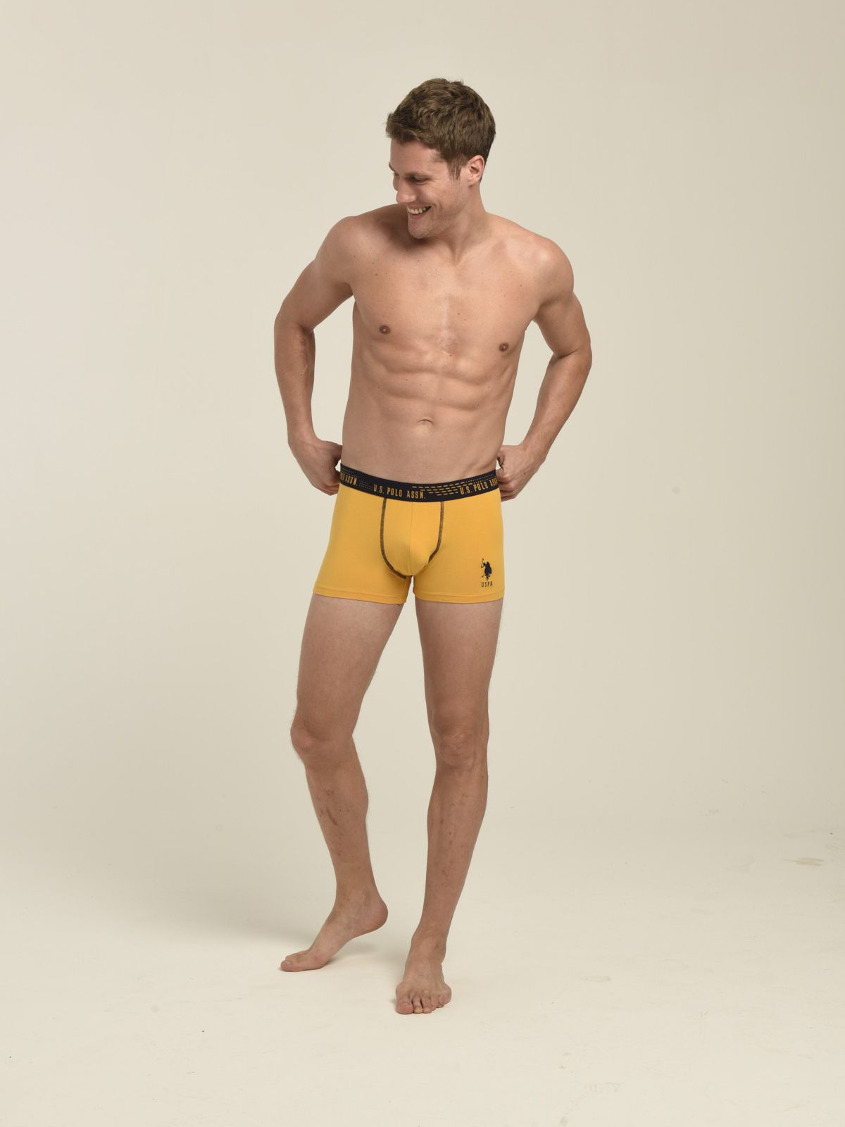 

Комплект трусов мужских U.S. POLO Assn. 80178 синих; желтых M, 80178