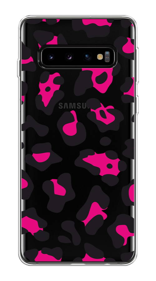 

Чехол на Samsung Galaxy S10 Plus "Pink cow spots", Черный;розовый, 27150-1