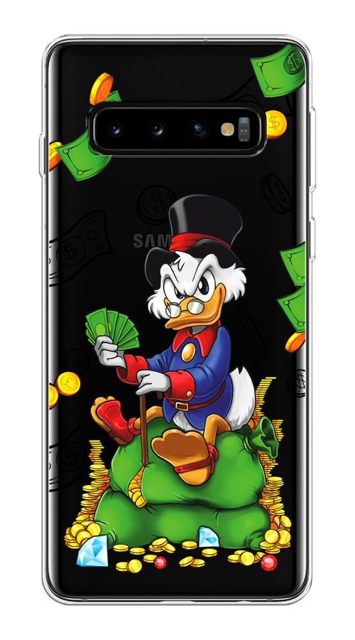 

Чехол на Samsung Galaxy S10 Plus "Scrooge Richness", Черный;синий;зеленый, 27150-1