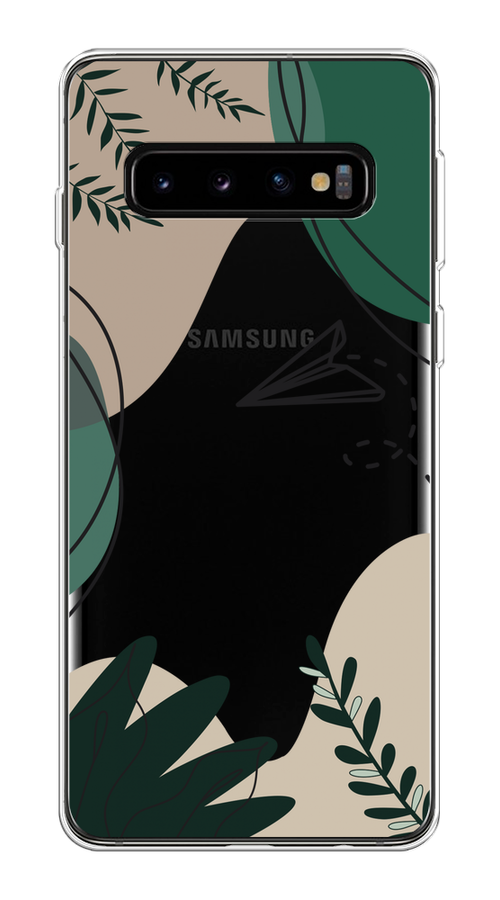 

Чехол на Samsung Galaxy S10 Plus "Secret Garden", Зеленый;бежевый;черный, 27150-1