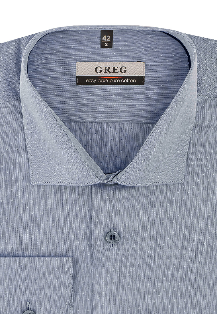 

Рубашка мужская Greg 01-00010595 серая 39, Серый, 01-00010595