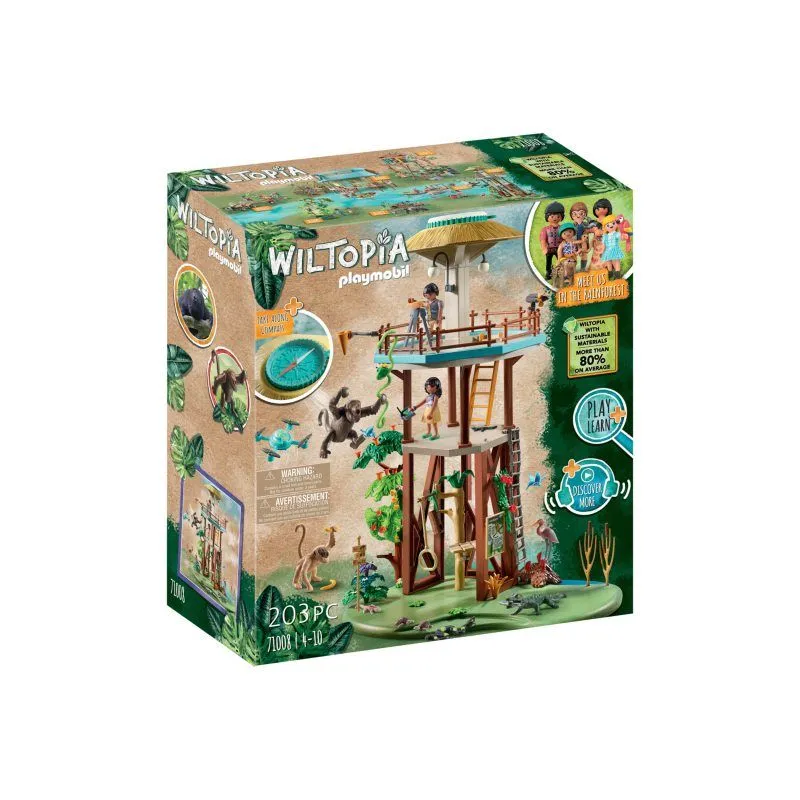 

Игровой набор Playmobil Wiltopia 71008 Исследовательская башня с компасом, 71008