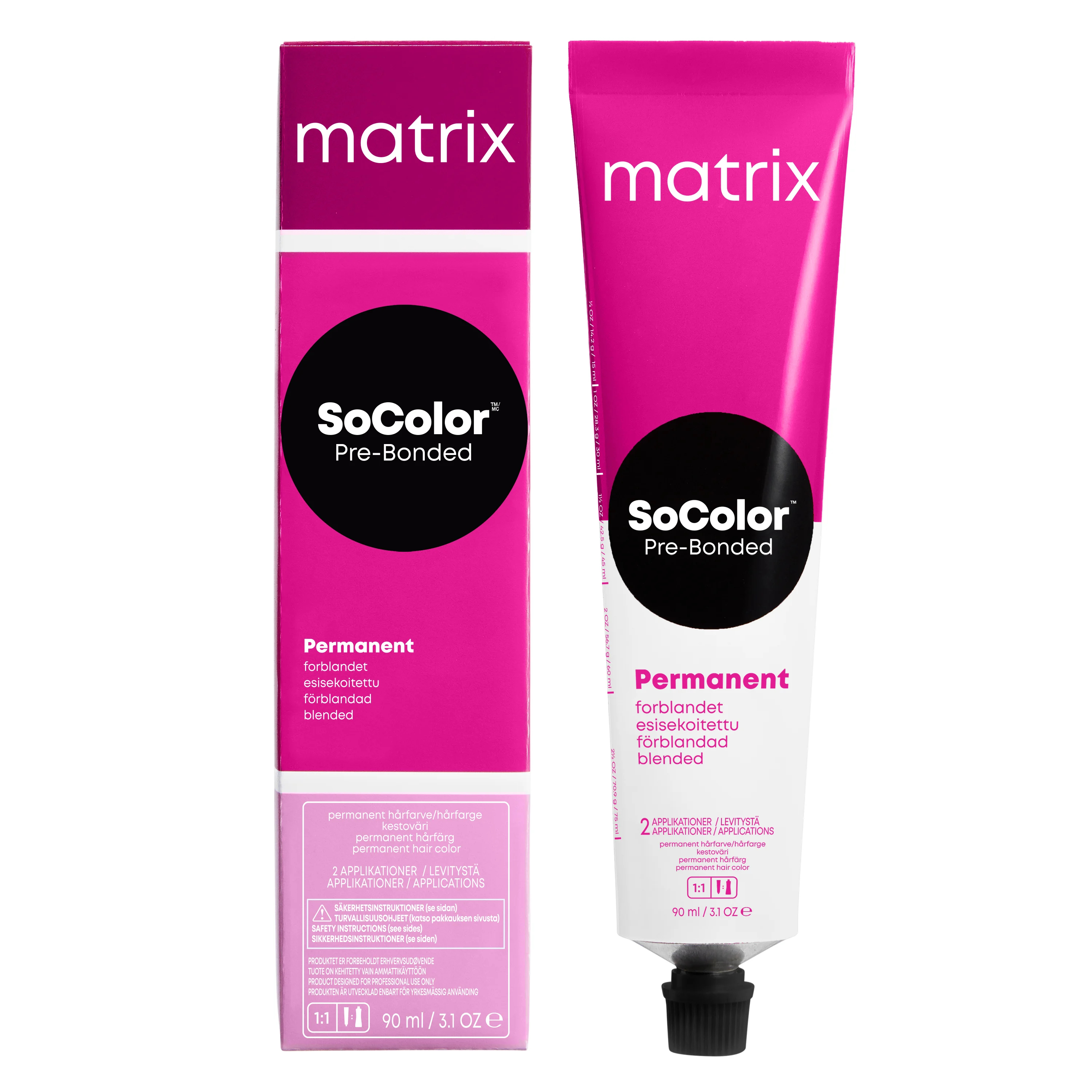 Краска для волос Matrix SoColor Pre-Bonded 6BR Темный блондин коричнево-красный, 90 мл