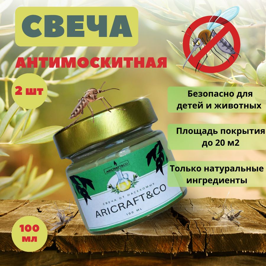 

Интерьерные свечи ARICRAFT&CO 123A 112435 2 шт, 123A