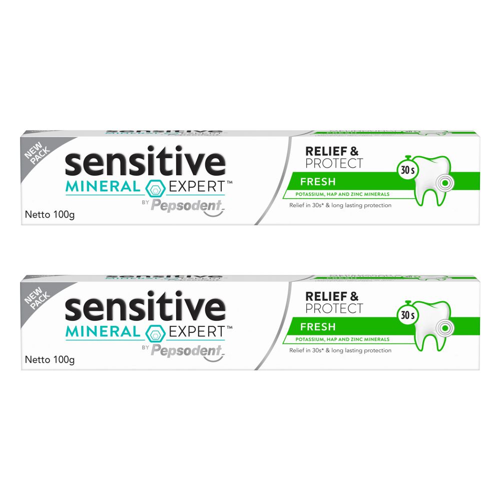 Комплект Зубная паста Pepsodent Sensitive Свежесть 100 г х 2 шт dentaglanz зубная паста d2 classic sensitive
