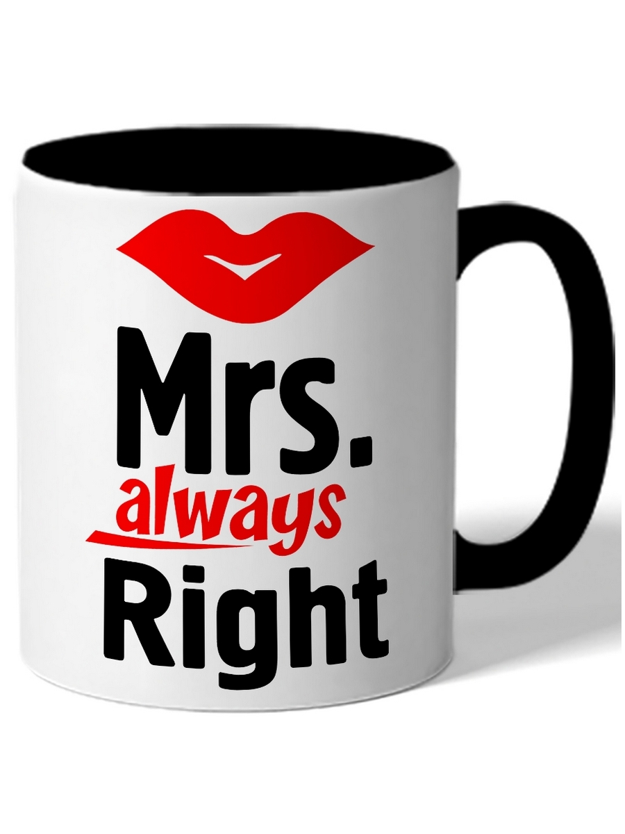 фото Кружка drabs mrs. always right губы