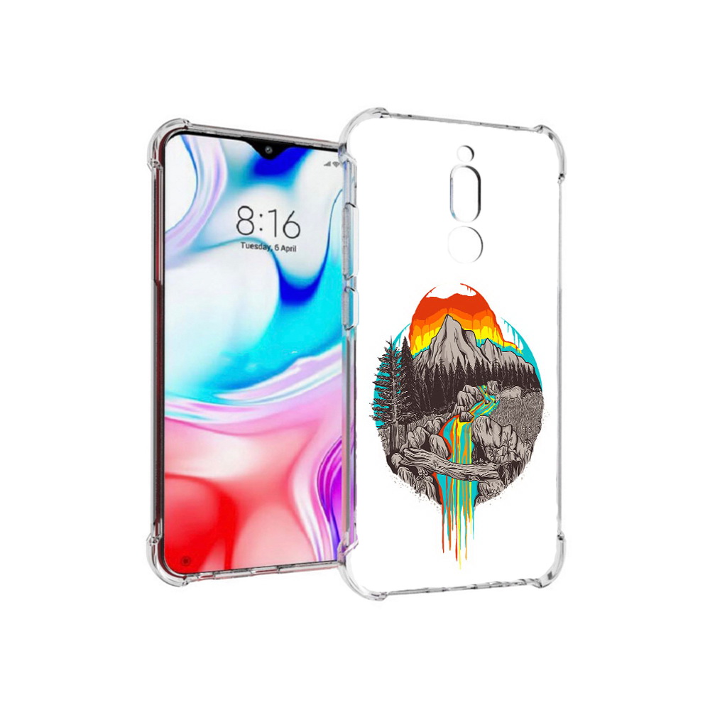 

Чехол MyPads Tocco для Xiaomi Redmi 8 Радужный водопад (PT138911.300.144), Прозрачный, Tocco