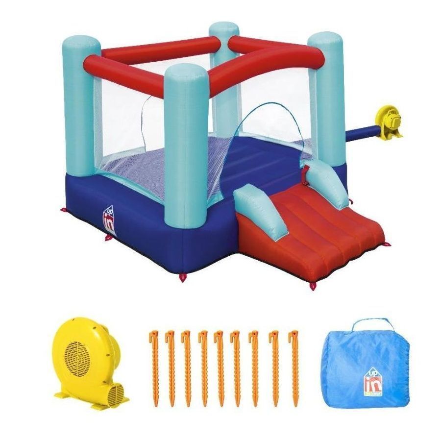 

Батут тканевый Bestway SpringSlide 250x210x152 см с горкой и нагнетател. воздуха 220В